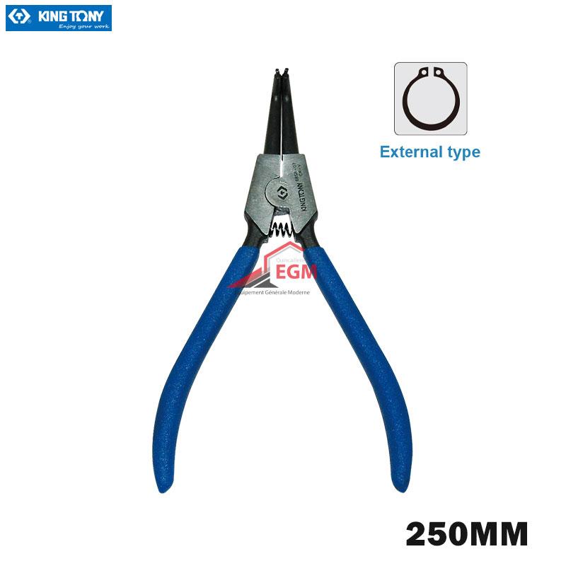 PINCE CIRCLIPS EXTERIEUR COUDER 250MM KING TONY