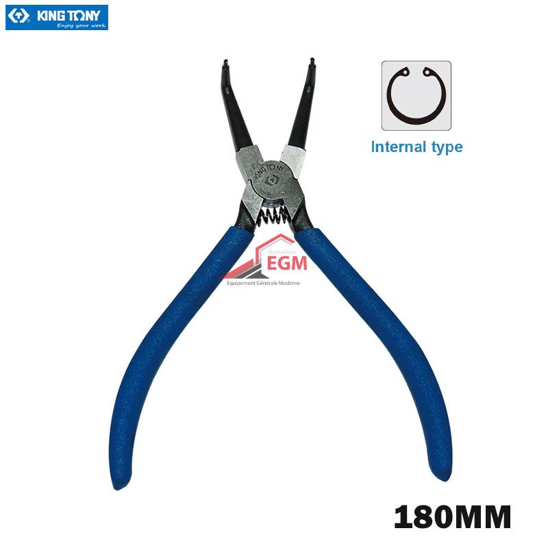 PINCE CIRCLIPS INTERIEUR COUDER 180MM KING TONY