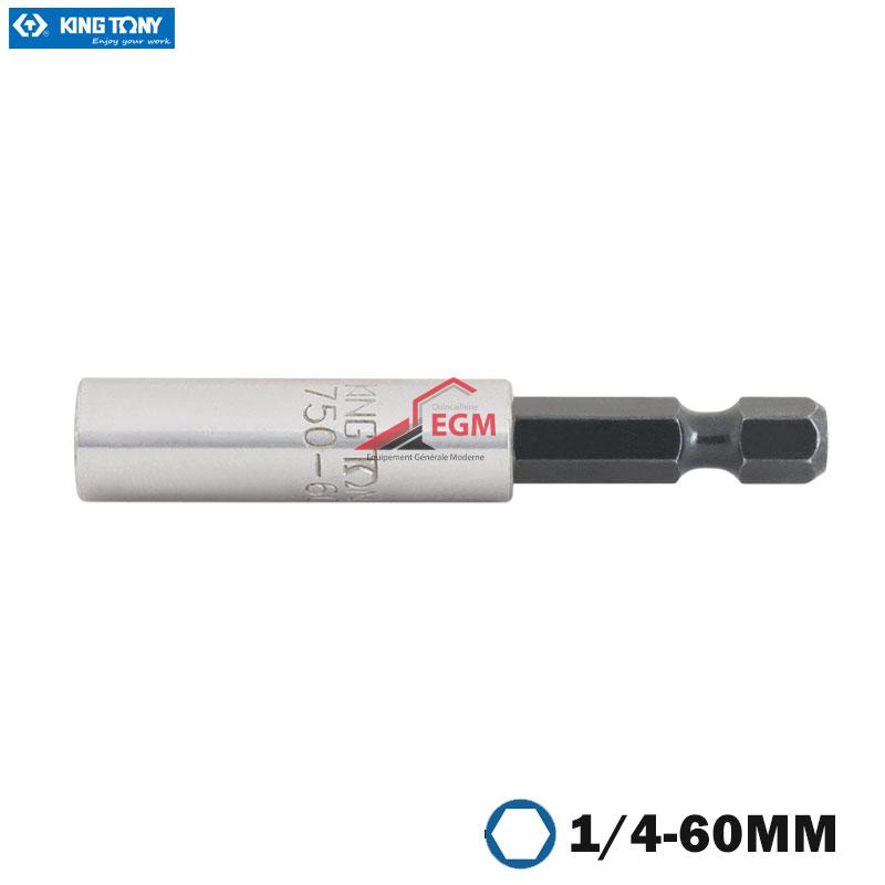 PORTE EMBOUT FEMEL 1/4-60MM KING TONY