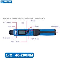 CLE DYNAMOMETRIQUE 1/2 (40-200NM) DIGITAL KING TONY - Image 5
