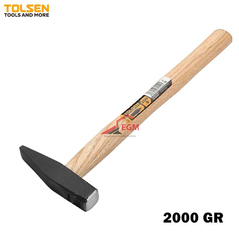 MARTEAU T.ALLEMAND MANCHE BOIS 2000GR TOLSEN