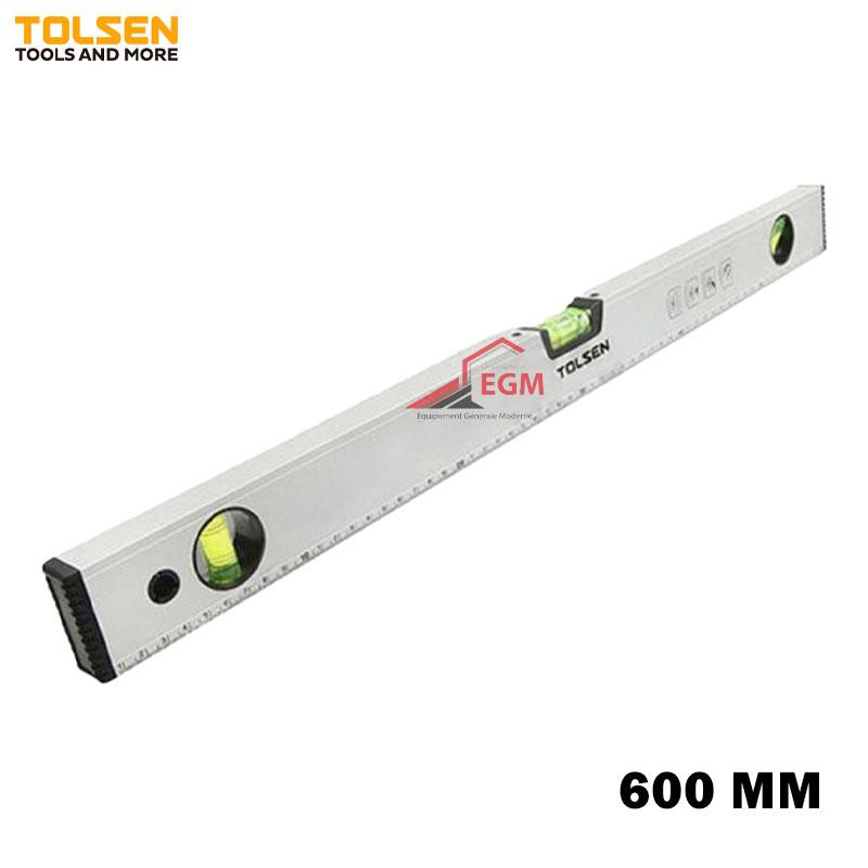 NIVEAU.D'EAU MAGNET EN ALUMINIUM 600MM TOLSEN
