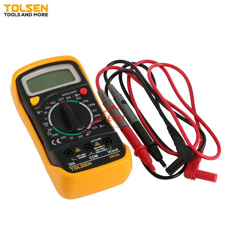 MULTIMETRE DIGITAL ECRAN LCD 200m/2/20/200/600 V TOLSEN