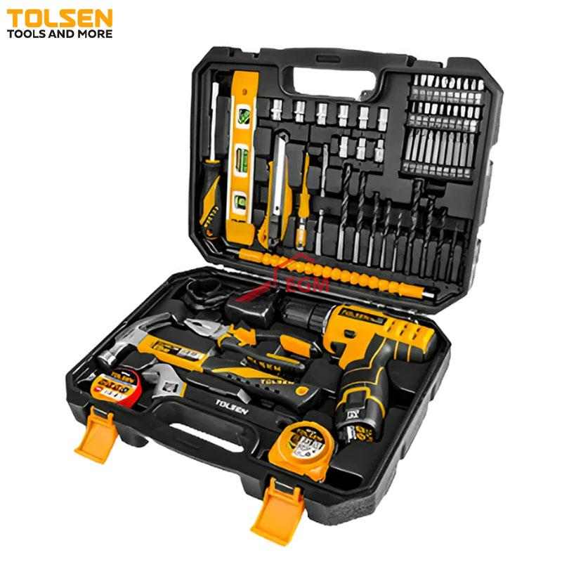 COFFRE DE 65 PCS OUTILS POUR TOUT TYPE DE REPARATION ET TRAVEAUX TOLSEN