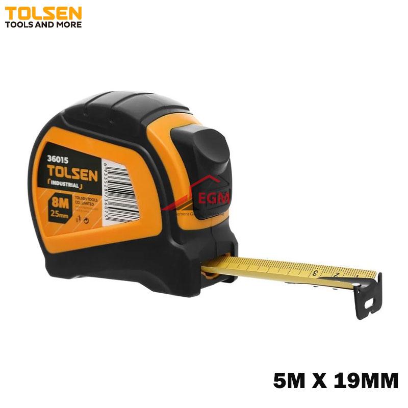 ROULETTE DE MESURE*5MX19MM INDUSTRIEL TOLSEN