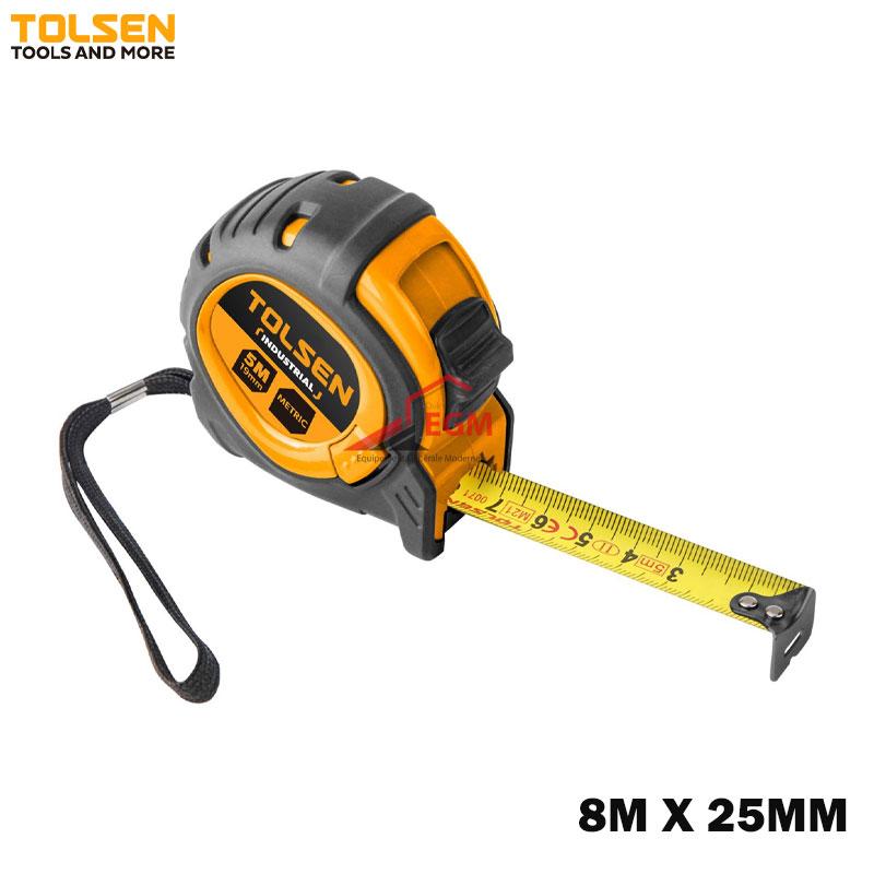 ROULETTE DE MESURE*8MX25MM INDUSTRIEL TOLSEN