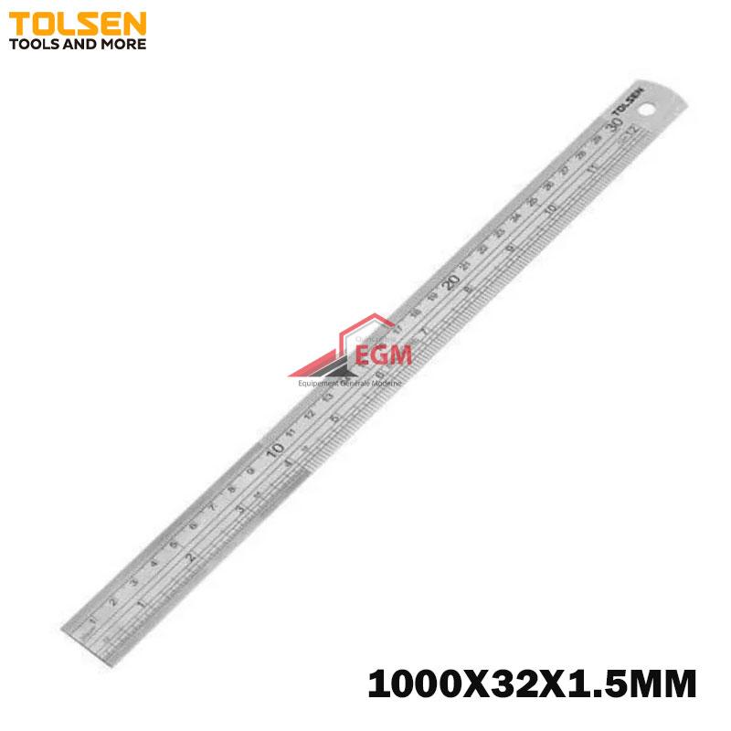 REGLE PLATE EN INOX 1000X32X1.5MM TOLSEN