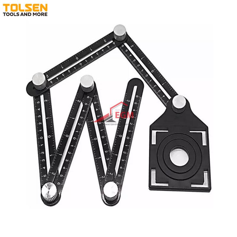 REGLE A MESURE MULTI-ANGLE A 6 PLIS EN ALUMINUM TOLSEN