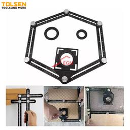 REGLE A MESURE MULTI-ANGLE A 6 PLIS EN ALUMINUM TOLSEN - Image 2