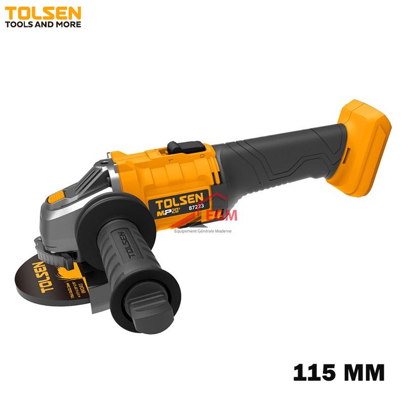 MEULE A DISQUE CHARG 115MM 20V SANS CHARG & BATTERIE TOLSEN