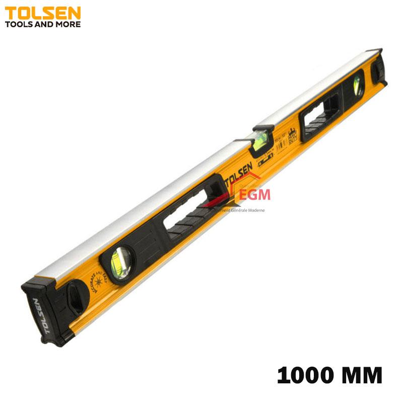 NIVEAU.D'EAU INDUSTRIEL EN ALUMINIUM 1000MM TOLSEN