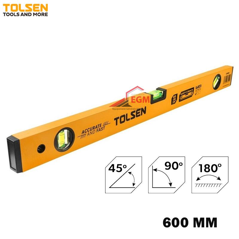 NIVEAU D'EAU FRAME 45°/90°/180° 600MM TOLSEN