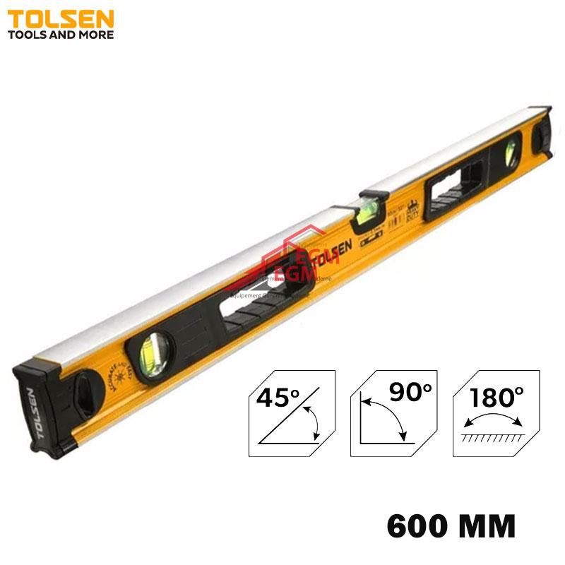 NIVEAU.D’EAU INDUSTRIEL EN ALUMINIUM 600MM TOLSEN