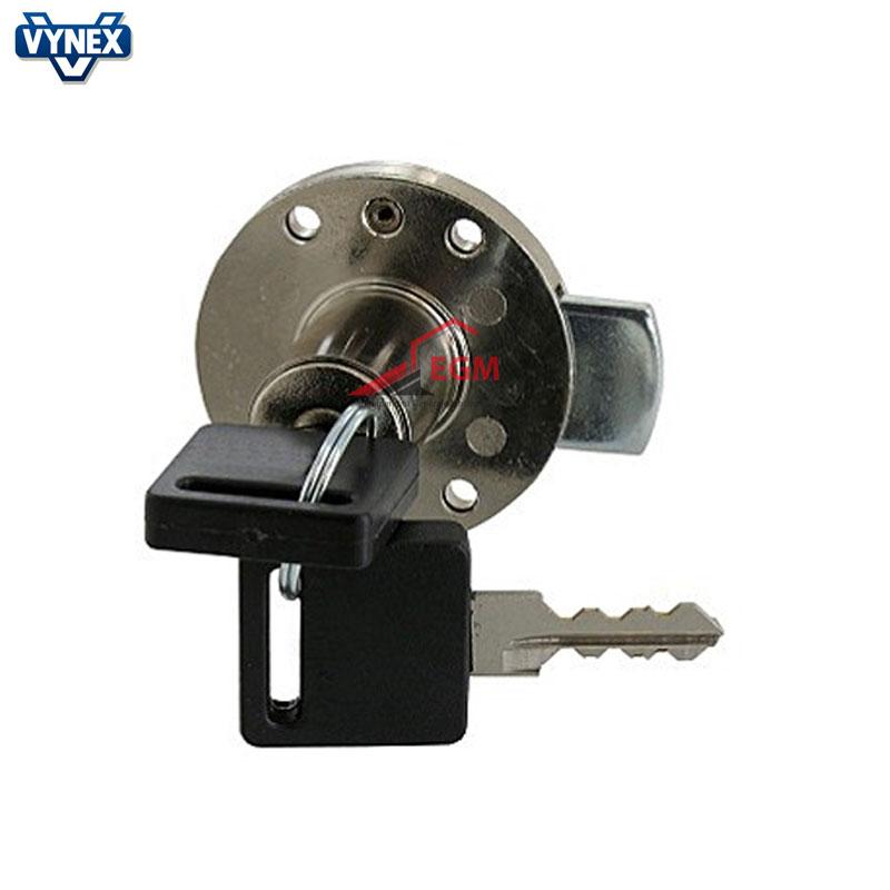 SERRURE TIROIRE BLOCUS ROND EN ACIER NICKELE 20MM VYNEX