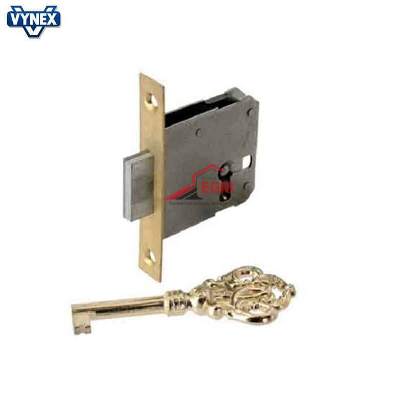 SERRURE DE MEUBLE 20MM UNIVERSELLE EN ACIER LAITONNE VYNEX