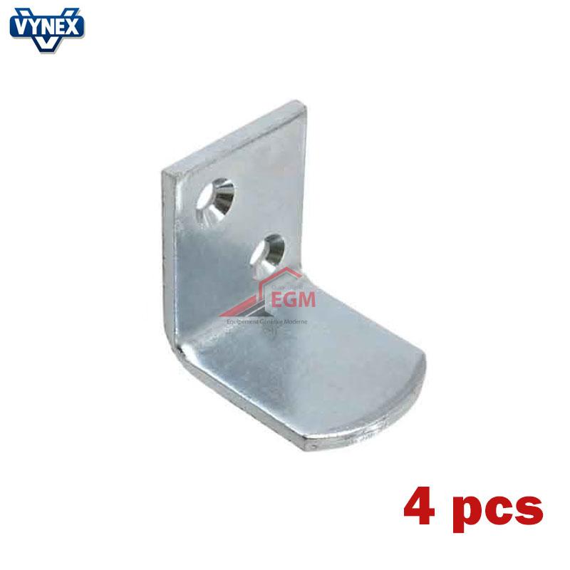 TAQUETS DE LIT QUEUE D'AROND EN ACIER ZINGUE 40X40MM 4PCS VYNEX