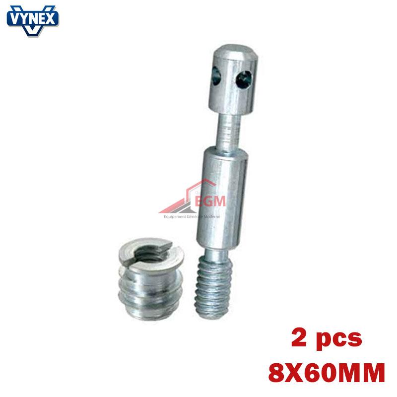 VIS D'ASSEMBLAGE EN ACIER 8X60MM 2PCS VYNEX
