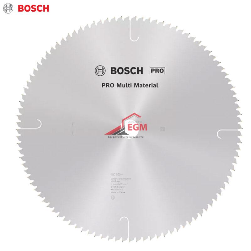 DISQUE CIRCUL CARBURE ALUMINUM 355X3.0MMX30 Z100 MULTI MATERIAL BOSCH