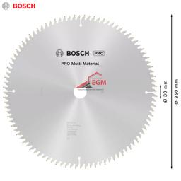 DISQUE CIRCULAIRE ALUMINUM D350X30 Z96 BOSCH - Image 3