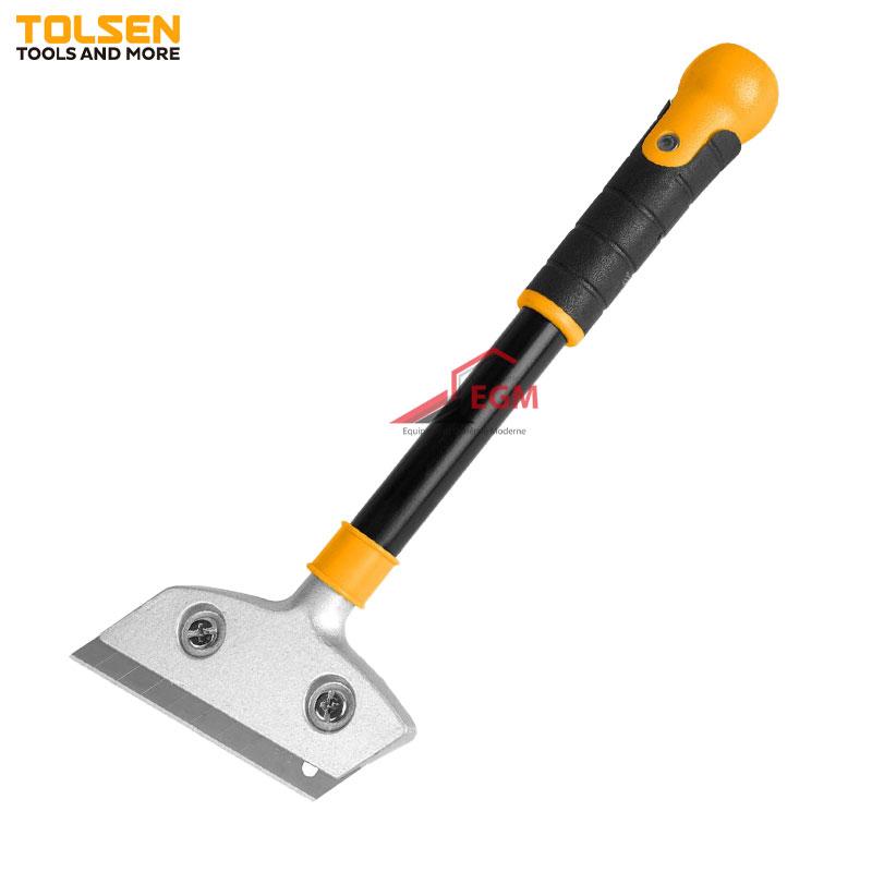 GRATTOIR AVEC MANCHE EN TUBE LONG 300MM SKS 100X18X0.5MM TOLSEN