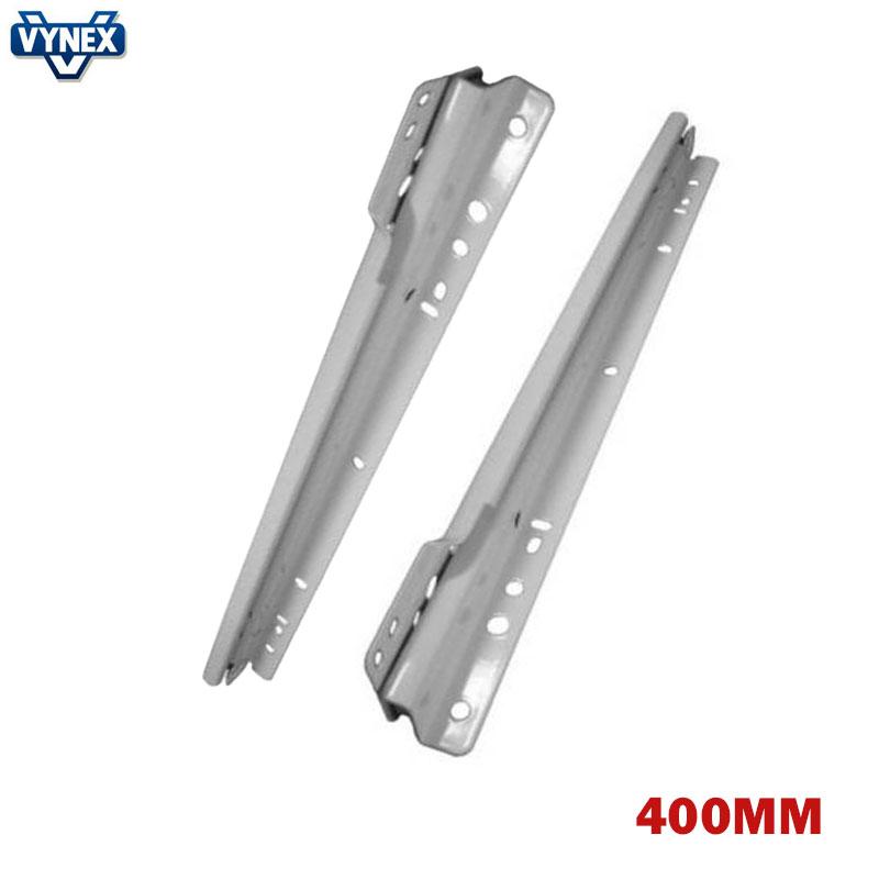 COULISSE FIXATION SOUS TIROIR LONG 400MM BLANC VYNEX