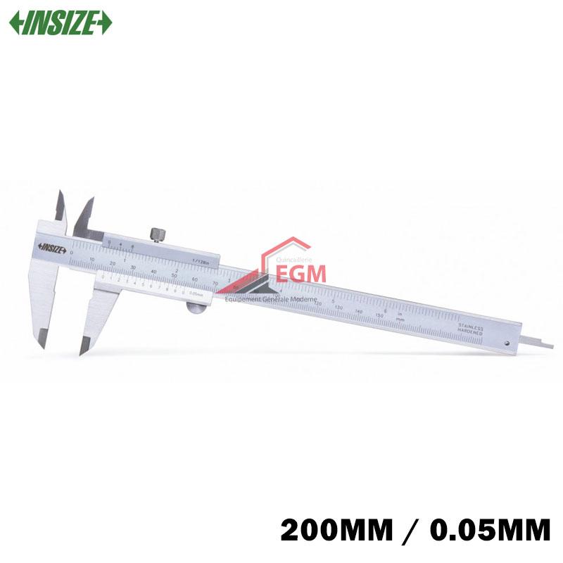 PIED A COULISSE INOXYDABLE 2 BEC 200MM 0.05MM MONO BLOC INSIZE