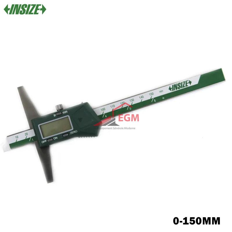 JAUGE DE PROFONDEUR DIGITAL 0-150MM 0.01MM/0.0005" BASE 100MM INSIZE