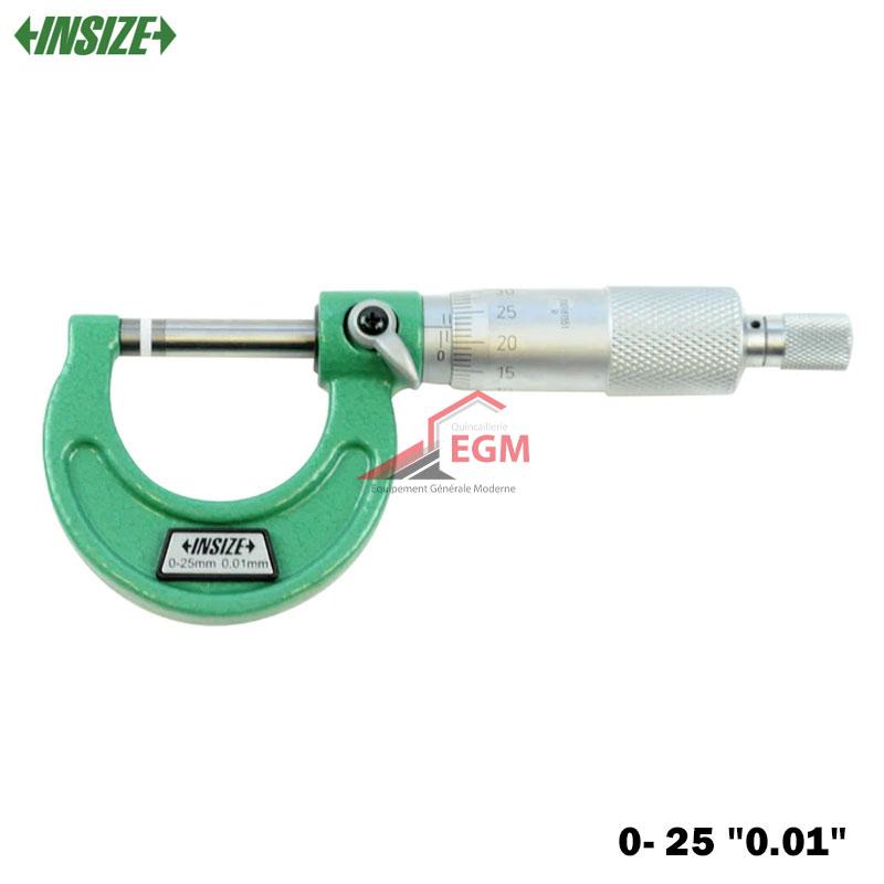 PALMER EXTERIEUR 0- 25 "0.01" INSIZE