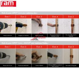 COLLIER A CHEVIL CLIPEO DOUBLE POUR FIXATION GAINES ET TUBE 100 PCS RAM - Image 2