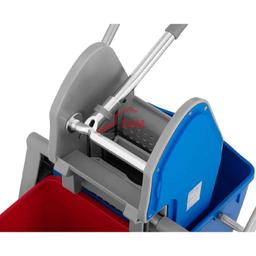 CHARIOT DE MENAGE DOUBLE POUR BALAI A FRANGES 36L CAMY - Image 2