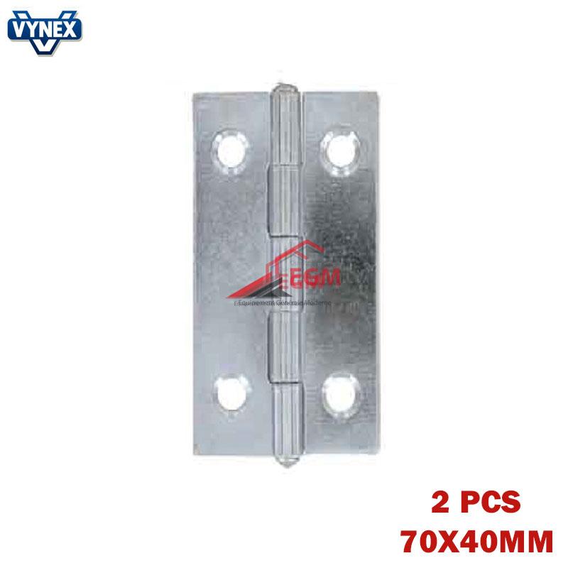 CHARNIERE FIXE EN ACIER ZINGUE 70X40MM 2PCS VYNEX