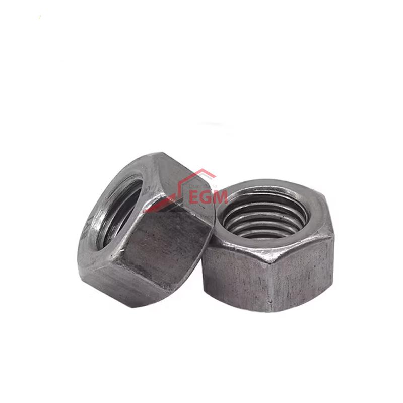 ECROU TH NOIR-PLAIN CL.6 "S.8" DIN 934 ( PACK 100 PCS )