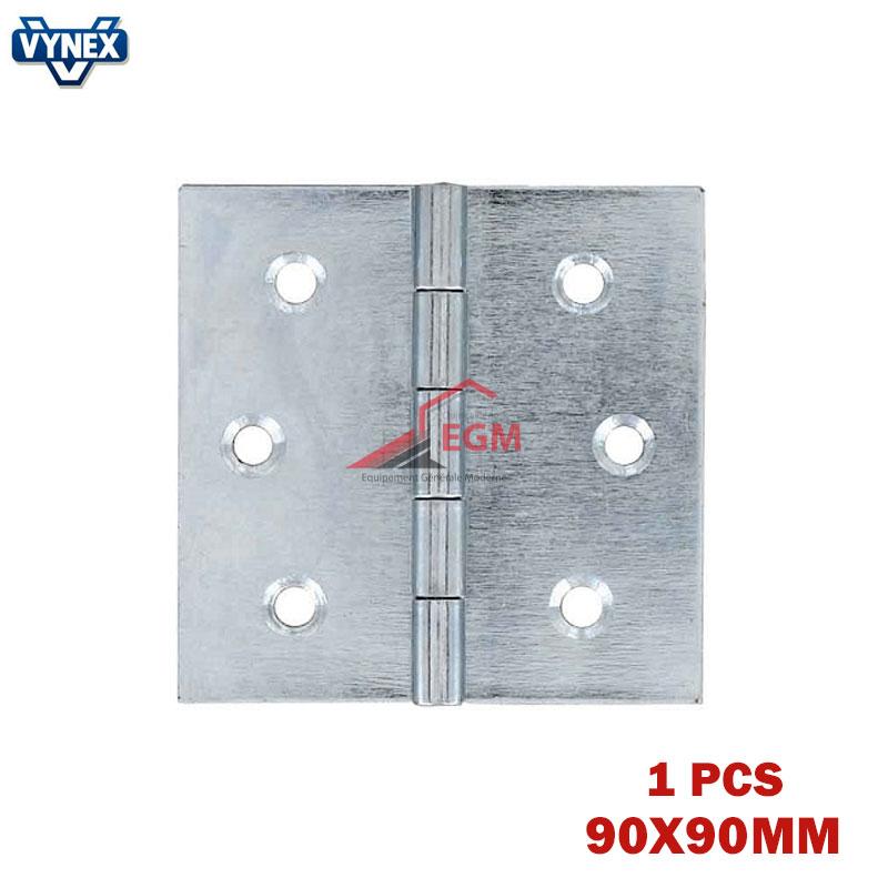 CHARNIERE FIXE EN ACIER ZINGUE 90X90MM 1PCS VYNEX