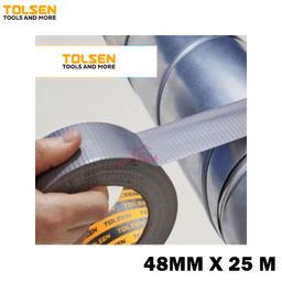 ROULEAU SCOTCH ADESIF RONFORCE DUCT TAPE 48MMX25 METRE TOLSEN - Image 2