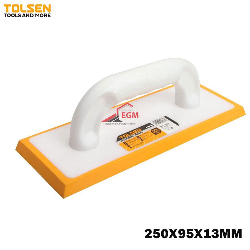 TALOCHE EN MOUSSE MANCHE PLASTIQUE 250X95X13MM TOLSEN