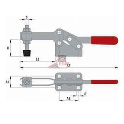 SERRURE A BLOCAGE HORIZONTALE ART 702/A400 OMAS - Image 2