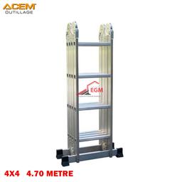 ECHELLE 4X4 MULTIFONCTION 6 POSITION EN ALUMINUM 4.70 METRE ACEM - Image 1