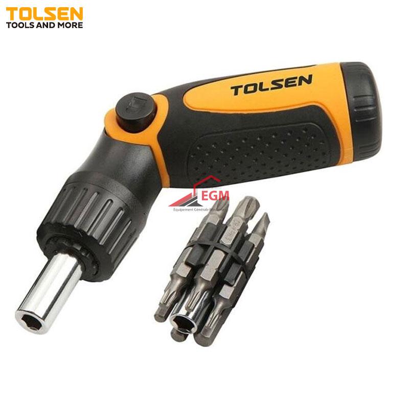 TOURNEVIS A CLIQUET 14 EN 1 CR-V FR/AM/TORX TOLSEN