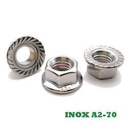 ECROU EMBASE INOX DIN 6923 ( PACK DE 100 PCS ) - Image 1