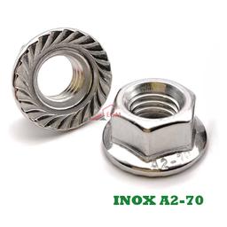 ECROU EMBASE INOX DIN 6923 ( PACK DE 100 PCS ) - Image 2