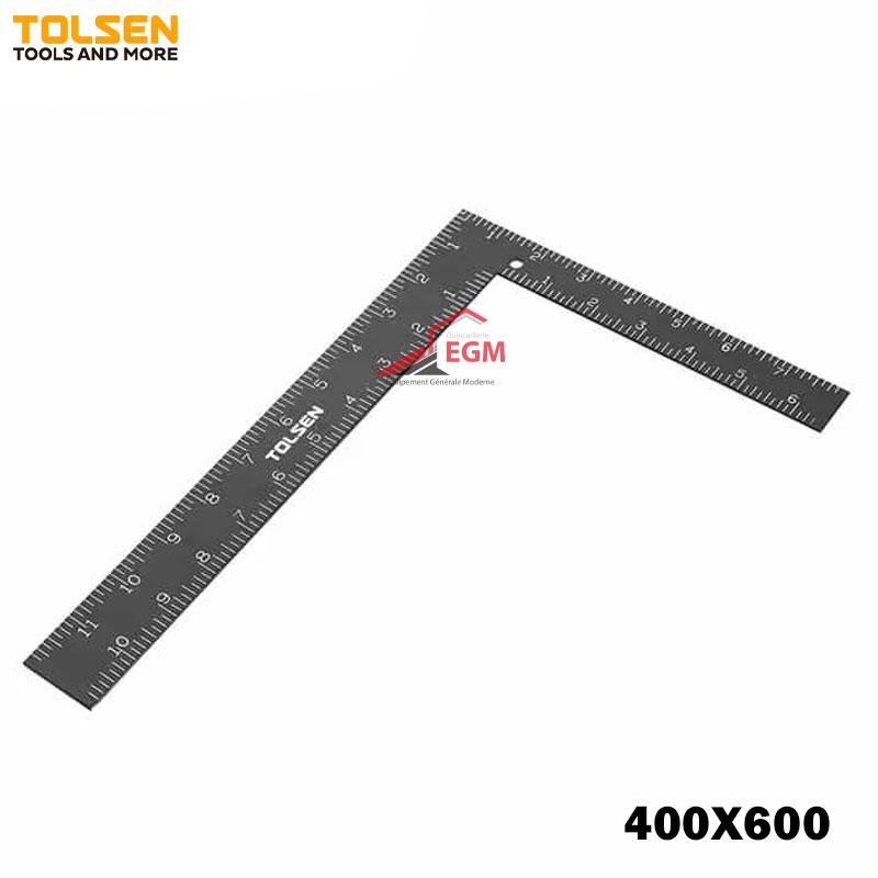 EQUERRE EN ACIER NOIR 400X600 TOLSEN