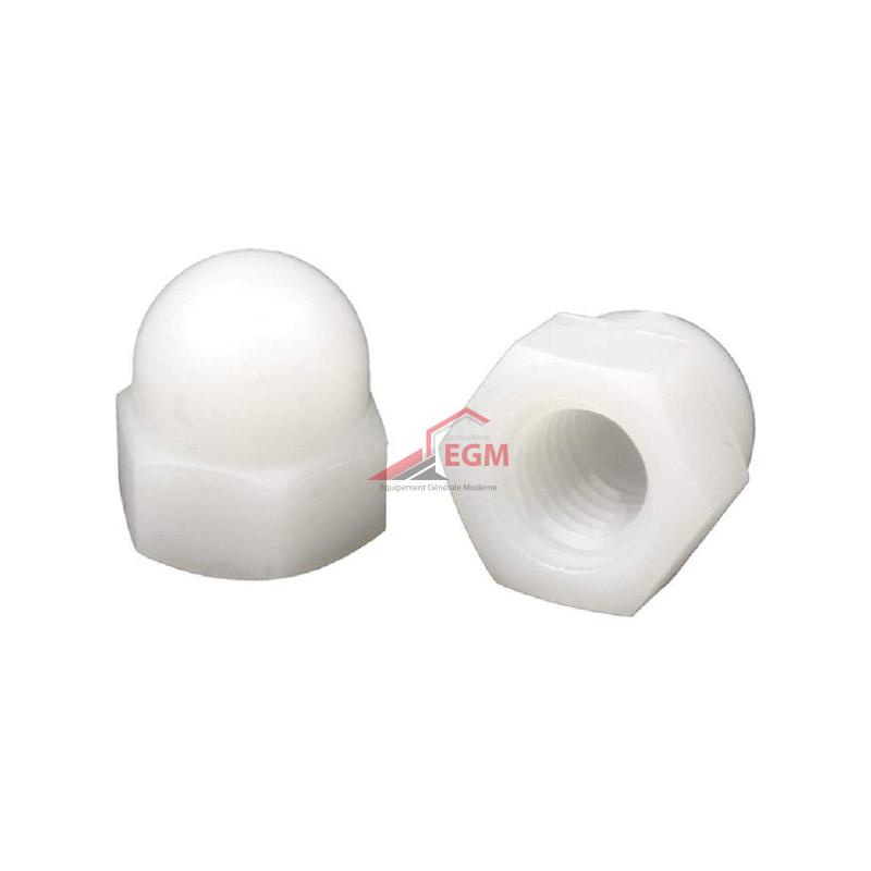 ECROU BORGNE EN NYLON 6.6 DIN 1587 ( PACK DE 100 PCS )