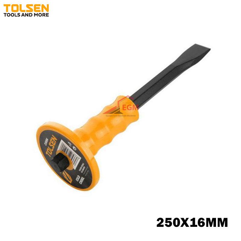 BURIN PLAT 250X16MM AVEC PROTEGE TOLSEN