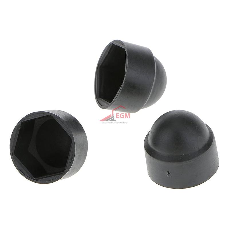 CACHE ECROU POLYETHYLENE NOIR ( PACK DE 100 PCS )