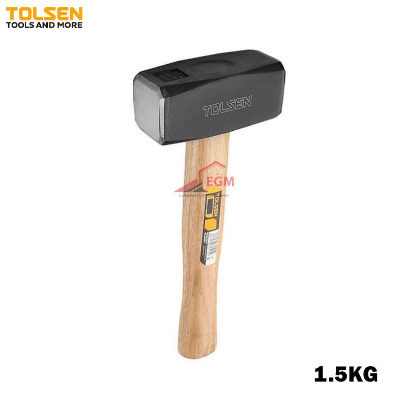 MASSETTE CARRE MANCHE BOIS 1.5KG TOLSEN