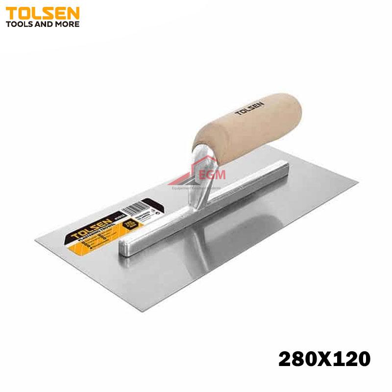 PLATOIR EN INOX MANCHE BOIS 280X120 TOLSEN