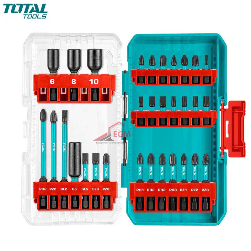 COFFRET EMBOUT TOURNEVIS MAGNETIQUE ET IMPACT 31PCS TOTAL