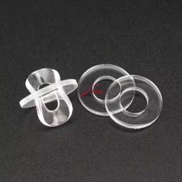 RONDELLE PLAT EN PLASTIQUE SOUPLE TRANSPARENT ( PACK DE 100 PCS ) - Image 3