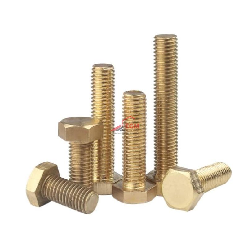 VIS TETE HEXAGONALE EN LAITON DIN 933 ( PACK DE 100 PCS )