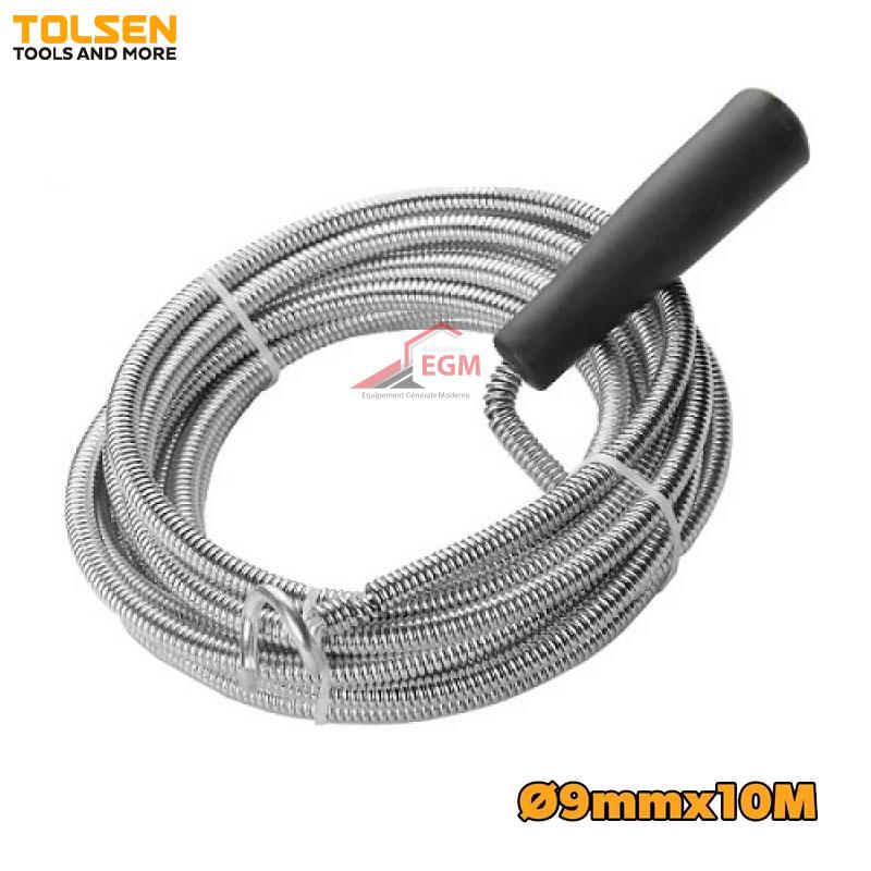 DEBOUCHER FLEXIBLE TUYAU D 9MMX10M TOLSEN